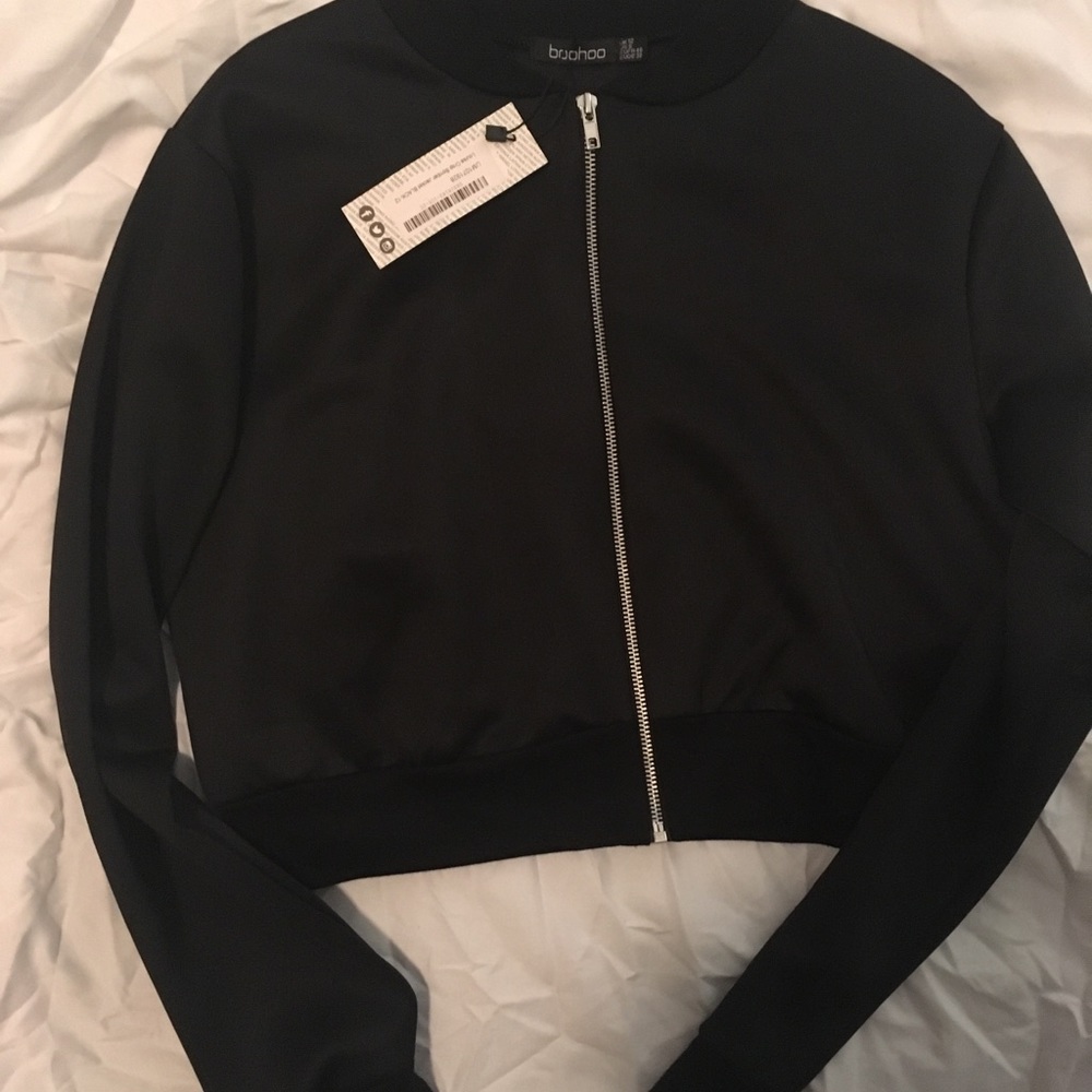 Black bomber jacket NWT